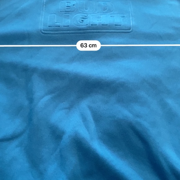 Bud Light blue teal size xl crew neck sweatshirt long sleeve - Picture 7 of 8